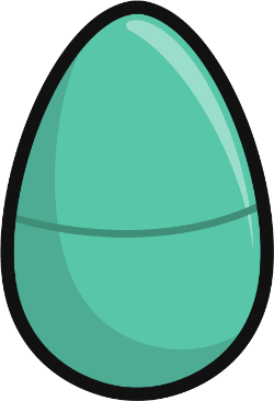 cyan egg